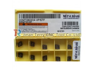 Mitsubishi carbide turning insert with best price, large stock, cnc metal insert, lathe insert CCMT060204 CP15TF