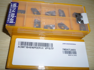 Mitsubishi original carbide milling inserts AOGT123604PEFR-GM TF15
