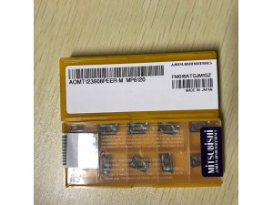 Mitsubishi AOMT tungsten carbide milling inserts AOMT12608PEER-M MP6120